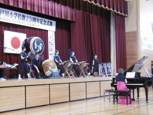 神戸川太鼓とピアノによるコラボ