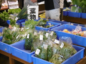 ラピタ平田店直売所で販売される野菜